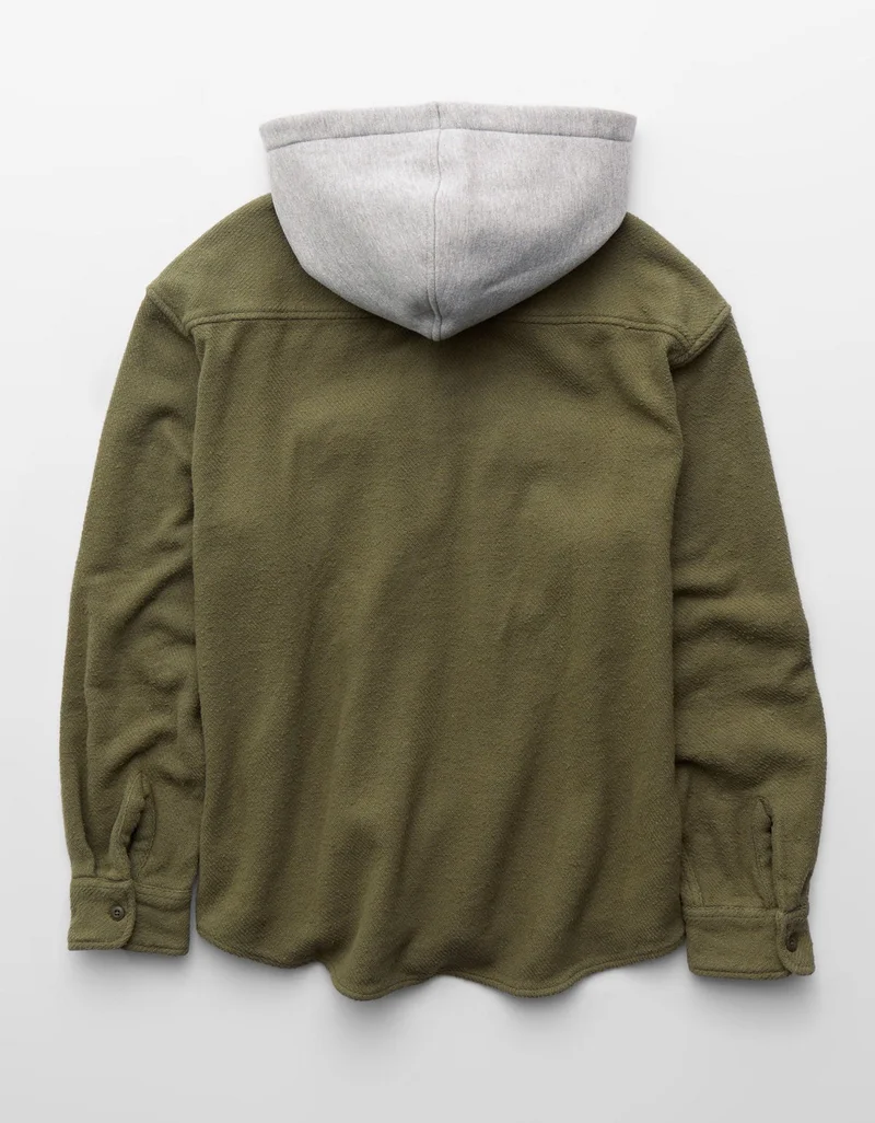 American Eagle  AE Hooded Flannel Shirt for Men | Best Price UAE