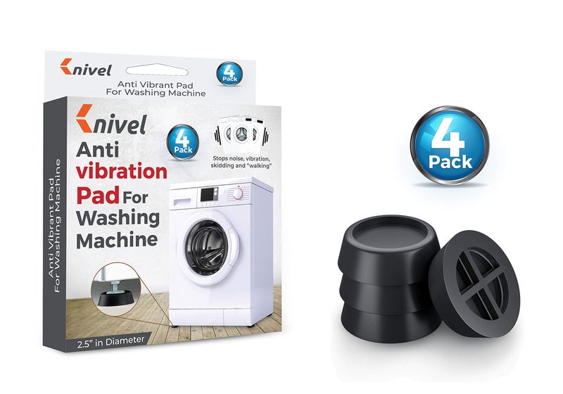 Knivel Washing Machine Foot Pads for Anti-vibration and Anti-Walk | Washer and Dryer Anti Slip Mat with Rubber Technology | Ideal for Vibration Reduction and Shock Absorber | Rubber Isolation Feet Set of 4 - Image 5