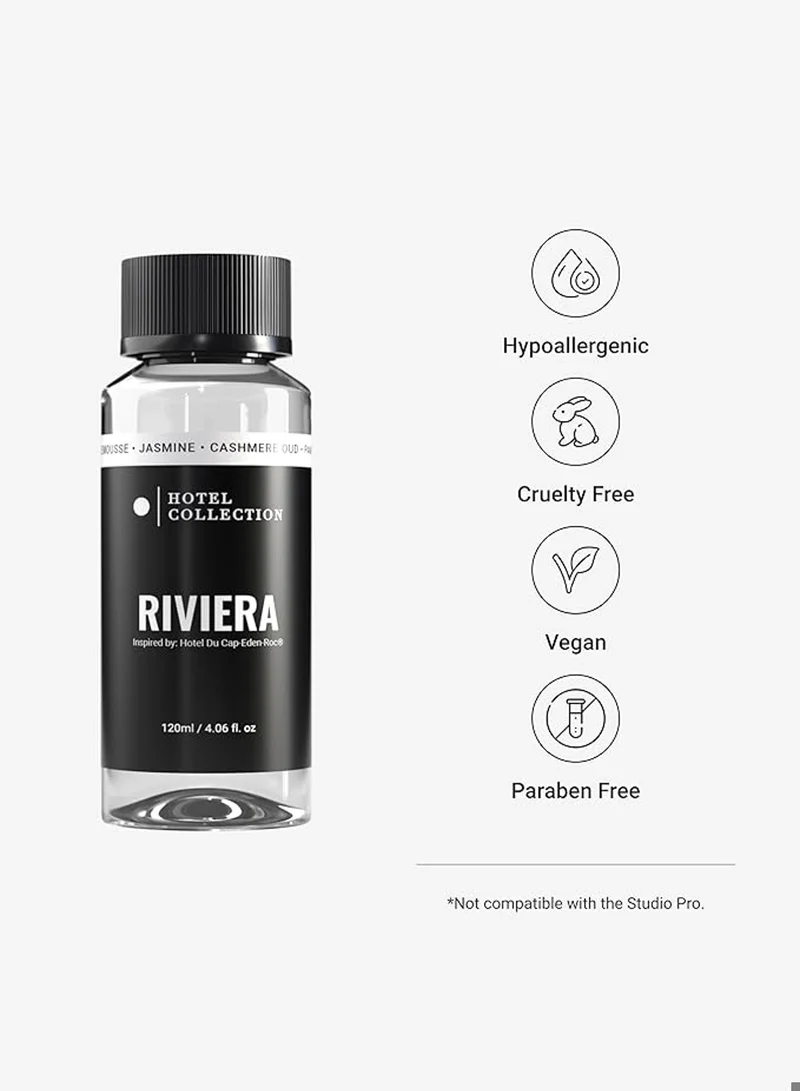 Hotel Collection Riviera Fragrance Oil Blend - Hotel Inspired for Luxury Essential Oil Diffusers - Aromatherapy Scent Diffuser Oil - Pampleemousse, Jasmine, and Cashmere Oud