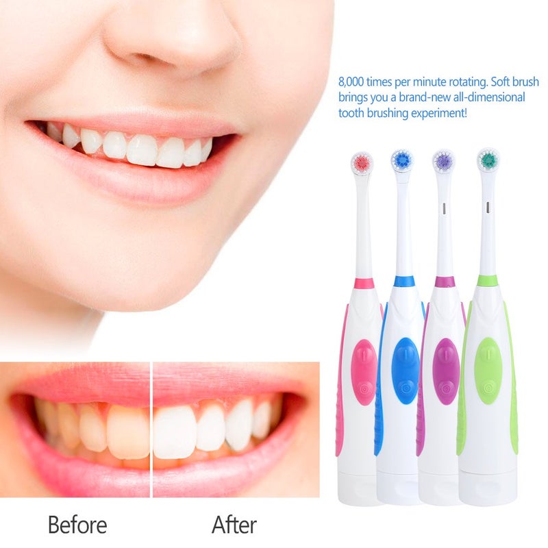 cheekyglo Electric Toothbrush with 4 Toothbrush Head Ultra-sonic Electric Toothbrush Power Toothbrush, Deep Clean, Fresh Breath for Adult(blue) Blue - Image 4