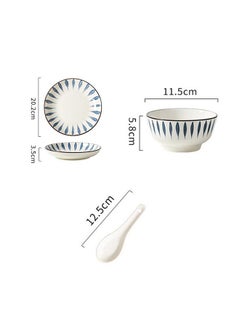 High Quality Porcelain Tableware Set 16-Piece Tableware Set Gift Box Ceramic Tableware Set, Microwave and Dishwasher Safe Includes 4 Plates 6 Bowls and 6 Spoons Suitable for 6 People Suitable for Holiday Gifts or Parties Multicolor 47.5x12.5x28.5 cm - pzsku/Z2209E29ED8094706CF3BZ/45/_/1722409230/1d0bb03d-bab5-46c2-b4f8-b71a0bc345cc