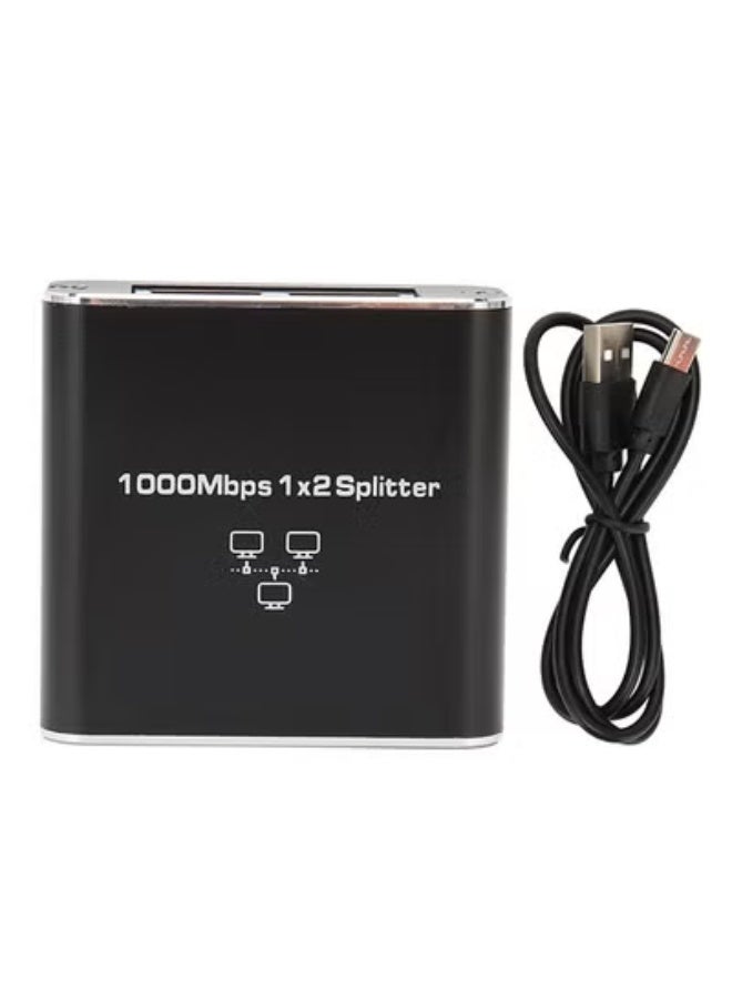 fantasize Ethernet Splitter High Speed, 1000Mbps Ethernet Splitter 1 to 2 (2 Devices Simultaneous Networking), Gigabit Internet Splitter with USB Power Cable, LAN Splitter for Cat 5/5e/6/7/8 Cable - Image 3