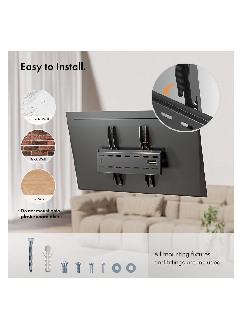 15-42 Inch TV Wall Bracket – Flat to Wall Mount for VESA Compatible Screens, 40kg Weight Capacity - Image 5