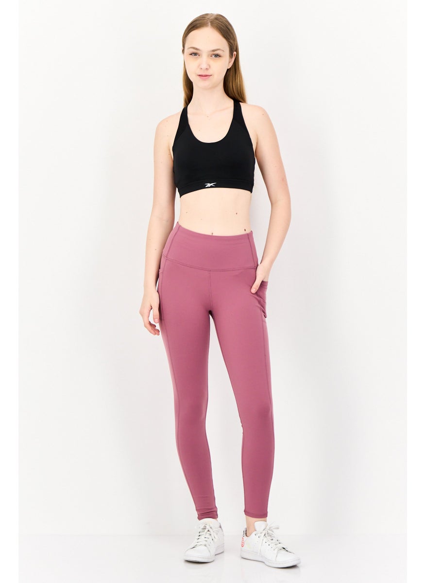 Reebok Women Brand logo Padded Sports Bra, Black  - Image 2
