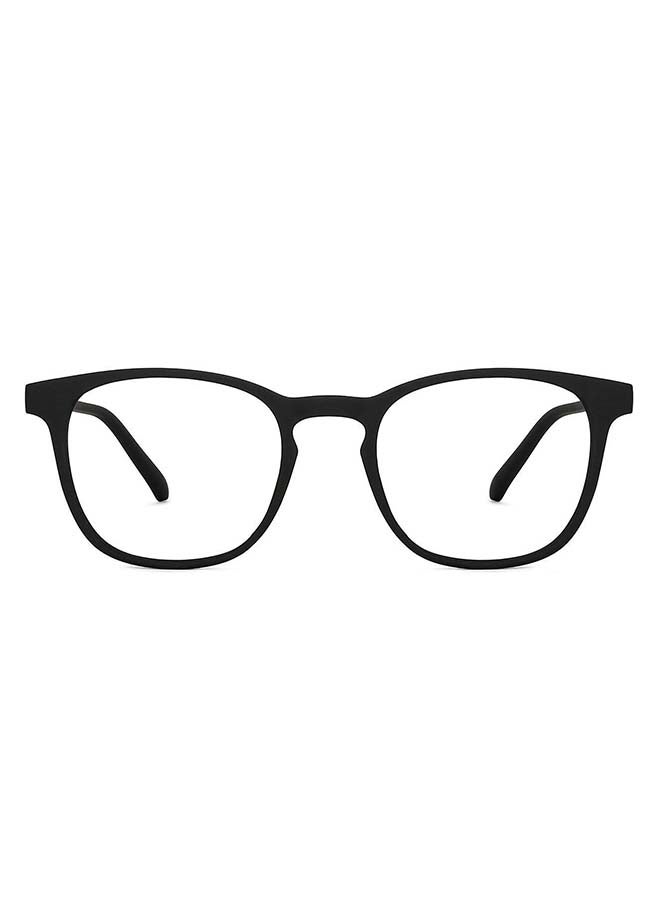 Lenskart Blu Unisex Zero Power Bluecut & Antiglare Wayfarer Shape Computer Eyeglasses LB E14058 - Lens Size: 50mm - Black - Image 1