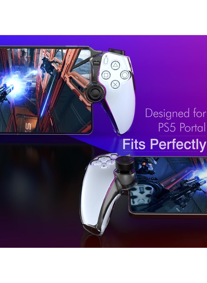 SYOSI Cover Case for Playstation Portal, for PS5 Portal Protective Case with Ergonomic Grip for Playstation Portal Remote Player, Scratch Resistant Anti - Fingerprint Crystal Clear - Image 2