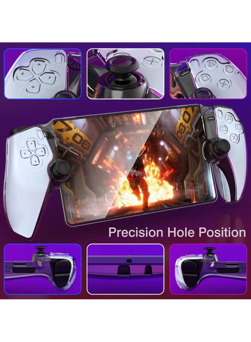 SYOSI Cover Case for Playstation Portal, for PS5 Portal Protective Case with Ergonomic Grip for Playstation Portal Remote Player, Scratch Resistant Anti - Fingerprint Crystal Clear - Image 3