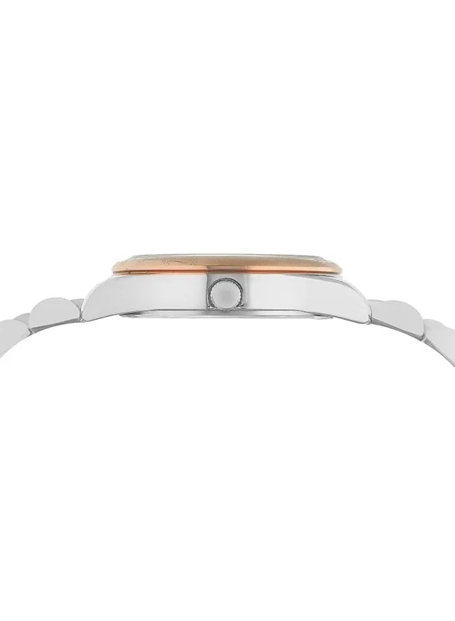 Slazenger Slazenger Women's 6P29 Movement Watch, Multi Function Display and Metal Strap - SL.9.2063.4.04, Silver+Rose Gold