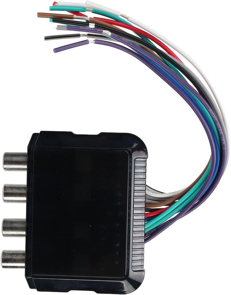 كلاراكو محول صوت عالي إلى منخفض، 4 قنوات، مضاد للتداخل، يقلل الضوضاء، محول تردد خط RCA - Image 2