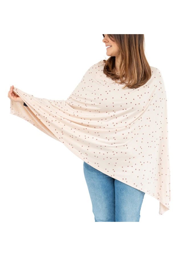 WeeSprout Nursing Cover for Breastfeeding, Soft & Breathable Nursing Poncho, Neck Insert for Hands-Free View, Machine Washable & Dryer Safe Feeding Cover Up - Image 1