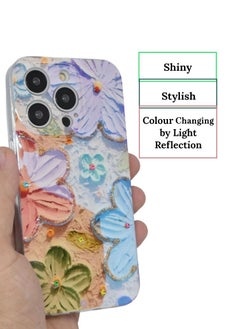 Houmt iPhone 12 Pro Case Cute Girls Women descent Laser Bling Glitter Soft Silicone Bumper Protective Phone Cover  - Image 2