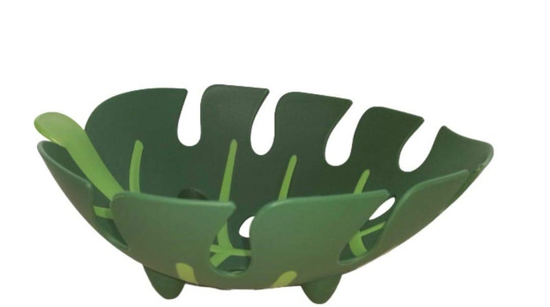 Sunshine Enterprise Leaf Shape Fruit Bowl Vegetable Bowl and Strainer for wash Store Fruit and Vegetable Make in India - Image 1