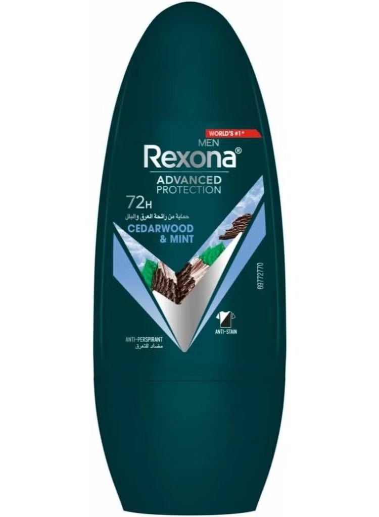 Rexona Cedar Wood & Mint Roll-On For Men 50 Ml