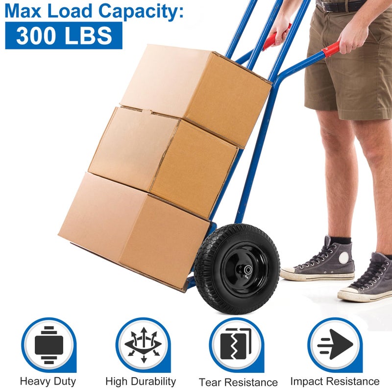 phepetroll 4.80/4.00-8" Flat Free Wheelbarrow Tires and Wheels, 14.5" Universal Fit Solid Tires with 5/8" or 3/4" Bearing, 3"-7" Hub, Adapter Kit Hand Truck Wheels Replacement for 3.50/2.50-8", 4.00-6"etc, 1 PCS - Image 5
