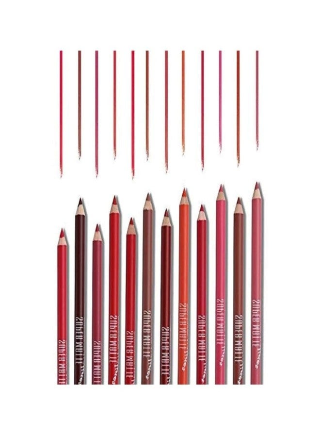 Truvic lip with Professional Matte Lip Liner Pencil Set of 12 Experienc super for precision and long lasting Waterproof formula for a flawless look Multicolor (Pack of 12) - Image 3