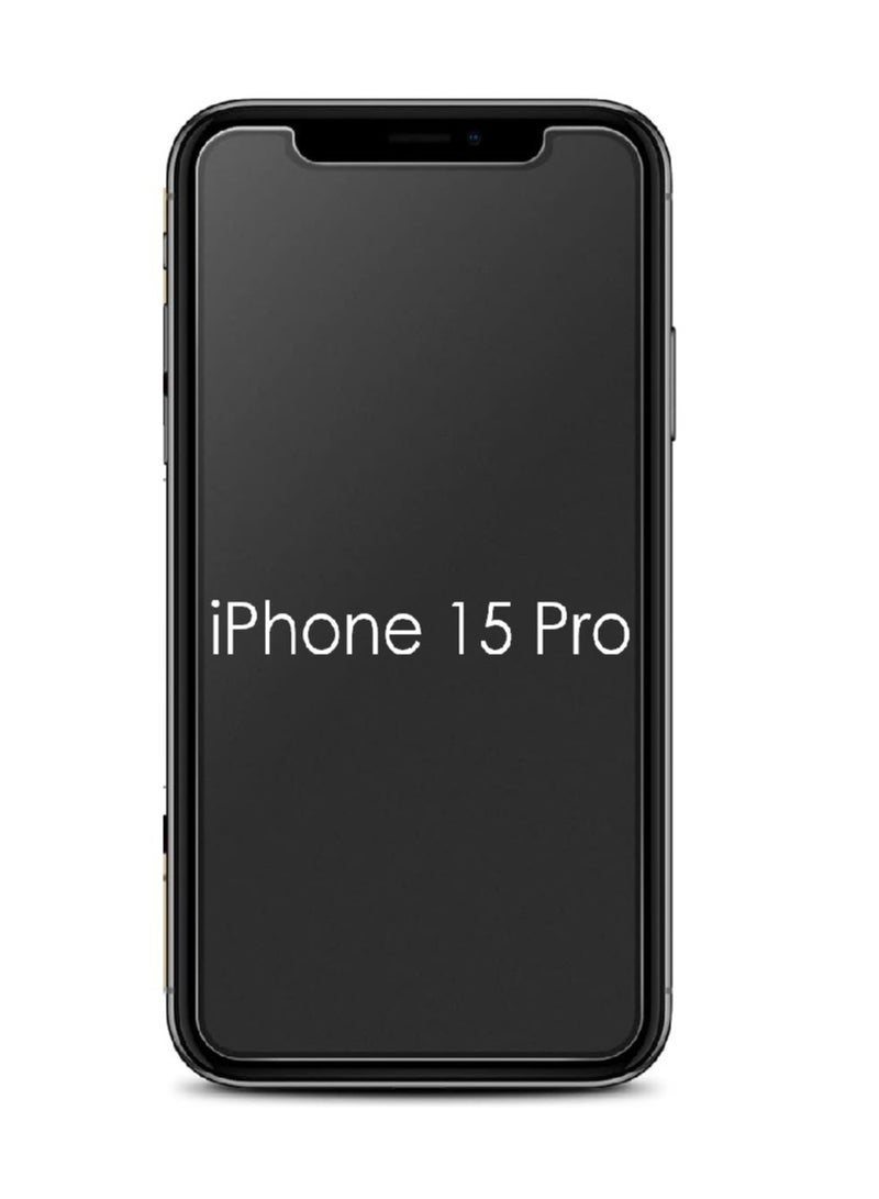 DUSALA Matte Ceramic Screen Protector for iPhone 15 Pro, 1 Pack, Matte, Anti-Spy, Full Adhesive, Flexible, [Not Glass], Full Adhesive Anti-Spy Flexible Case (iPhone 15 Pro) - Image 1