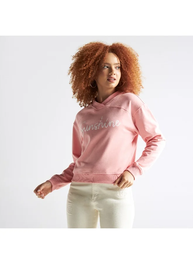 FAV Printed Sweatshirt with Long Sleeves