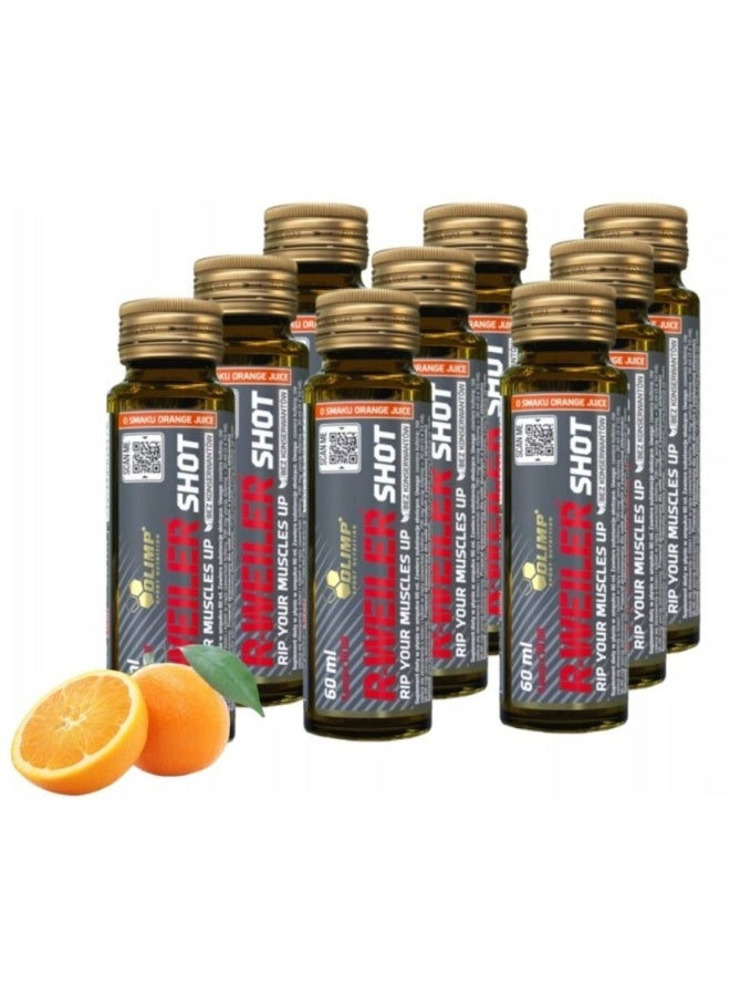 OLIMP R-WEILER Shot 60ml Pack of 9 – Orange Juice Flavor - Image 4