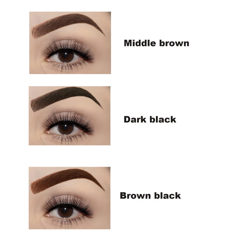 Eyebrow Stamp Stencil Kit One Step Brow Stamp Shaping Kit stamp on eyebrows waterproof Eyebrow Definer Long Lasting Eyebrow Stamp With 10 Reusable Eyebrow Stencils - Image 5