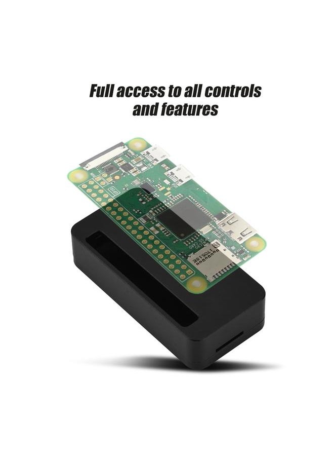 Thoraya Ultra-thin Aluminium Alloy Enclosure Box Protective Case for Raspberry Pi Zero / Zero W Black  - Image 2