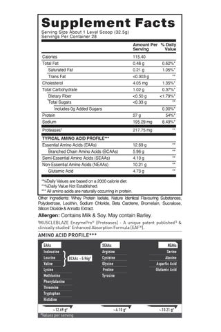 MuscleBlaze Biozorb Iso-Zero, Low Carb Whey Protein Isolate Powder (Tropical Mango, 2lbs / 907g) - view 2