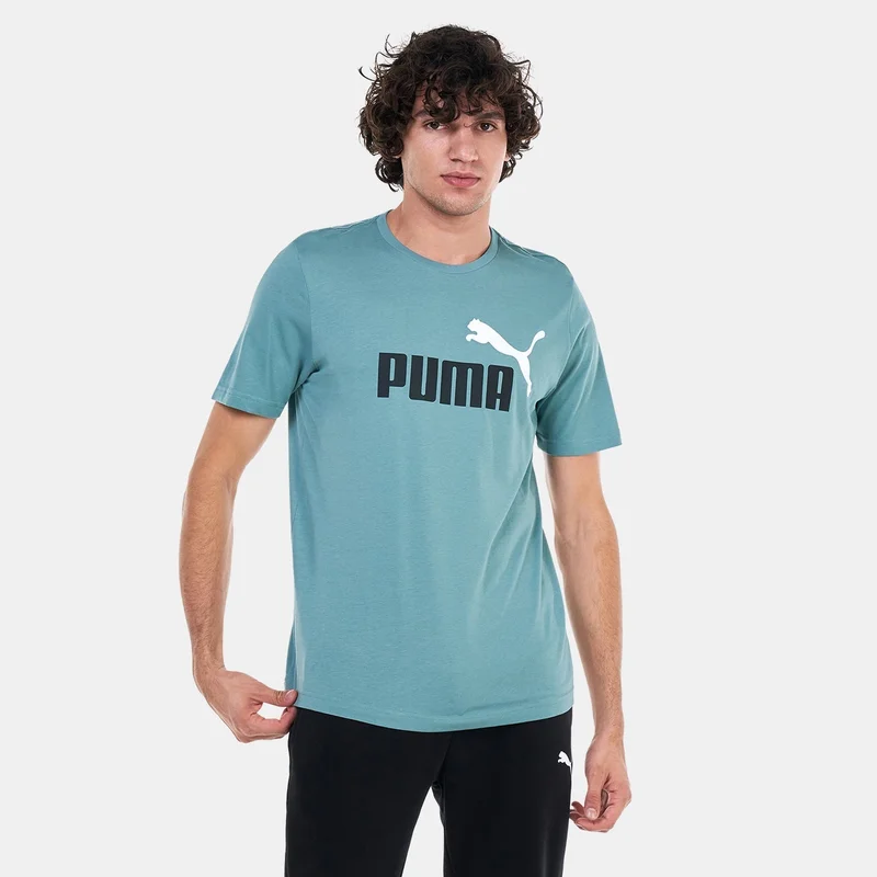 PUMA Men's Essentials+ 2 Colour Logo T-Shirt