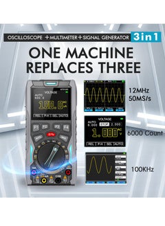 Generic AT312G 3 in 1 Oscilloscope Digital Scope Multimeter with 12MHz Bandwidth 50MSa/s Sampling Rate Built-in Generator Multiple Multimeter Tester Function  - Image 4