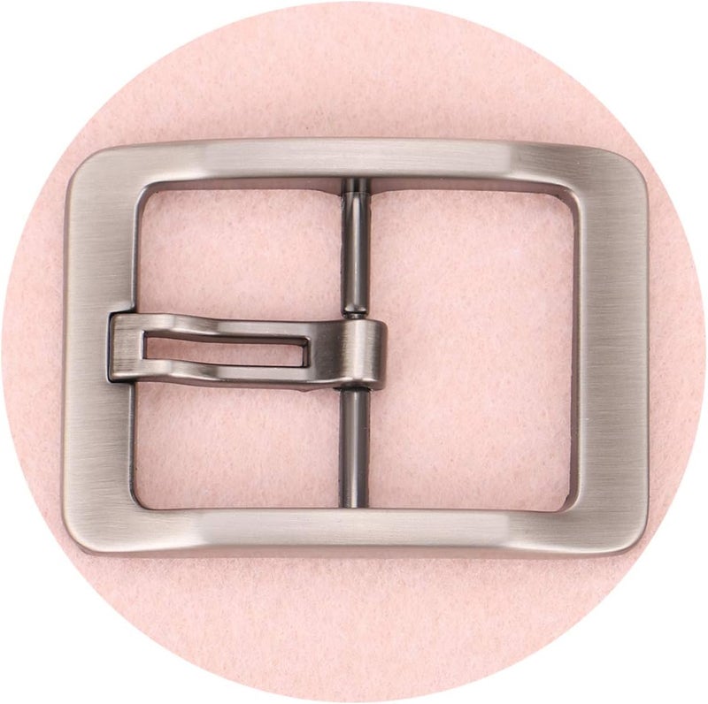 McFanBe 1.5 Inches (38-40 mm) Belt Buckle Single Prong Square Replacement Buckle for Men Women Belt - Image 3
