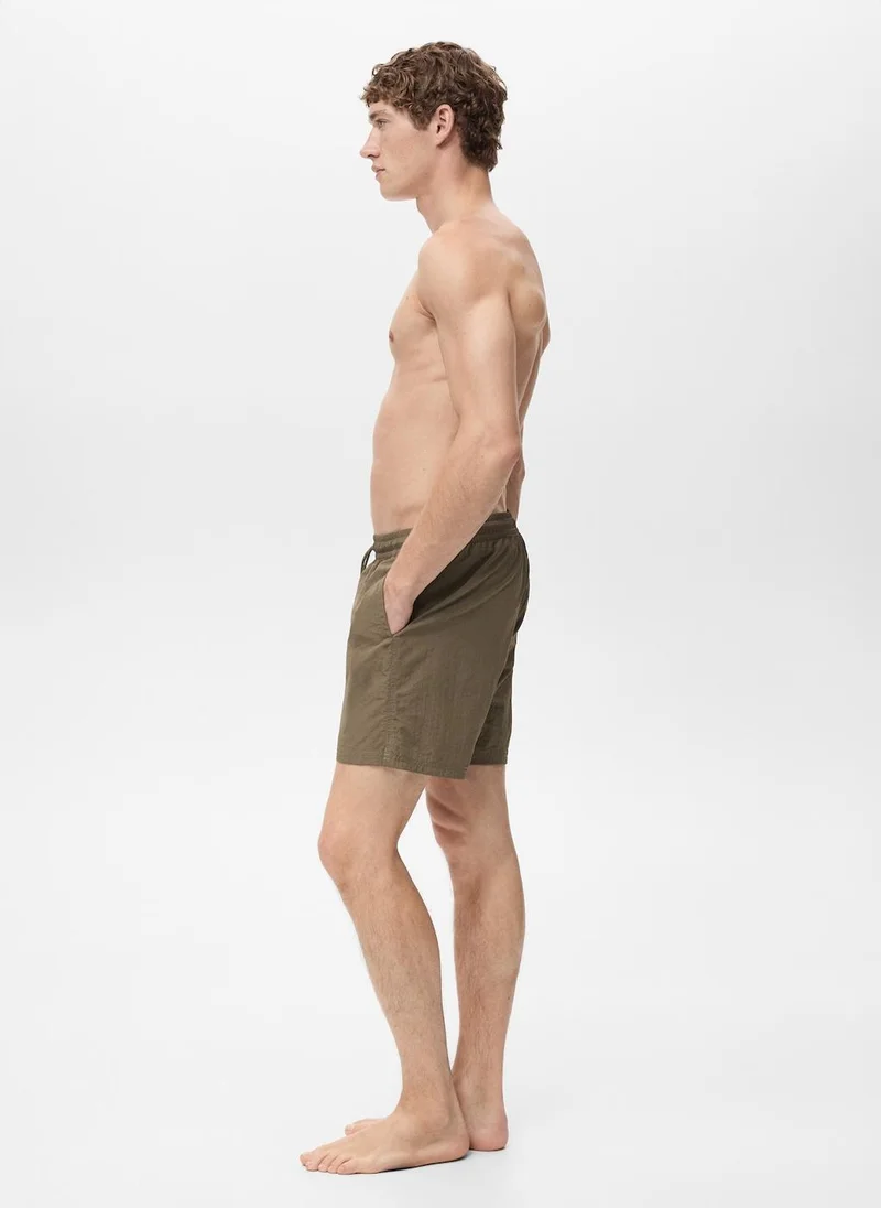 Mango Man Basic Drawstring Swimsuit