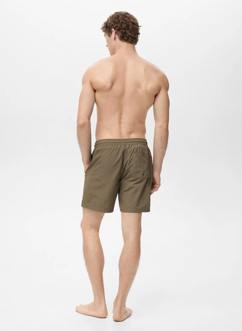 Mango Man Basic Drawstring Swimsuit