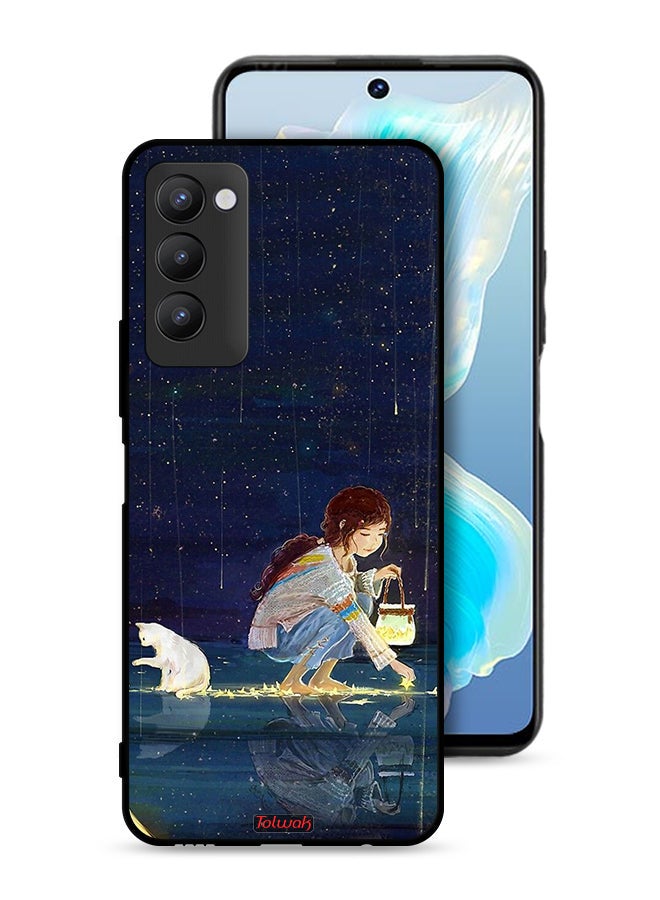 Tolwak Tecno Camon 18P Protective Case Cover Collecting Stars Art - Image 1