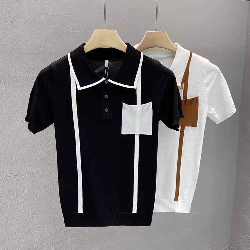 Men's Short Sleeve Polo Shirt Casual Fit Summer Top - Image 2