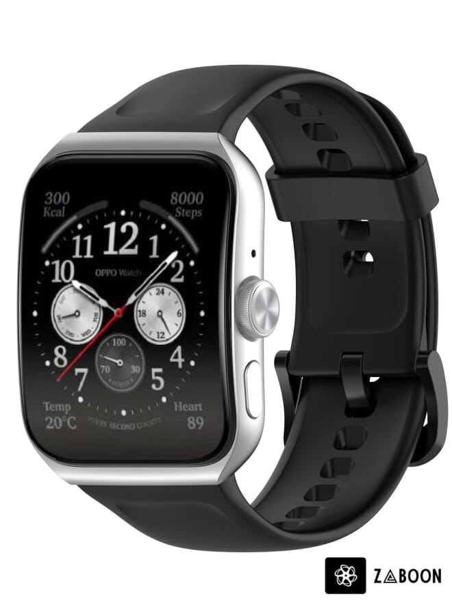 Zaboon OPPO Watch 3 Pro Solid Color Soft Silicone Watch Band - Image 1