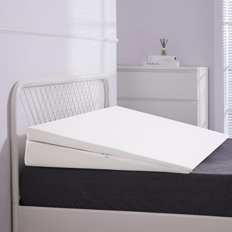 SUNYRISY Adjustable Wide Size Bed Wedge Pillow, Wedge Mattress Topper with Washable Cover, Mattress Wedge Lifter, Inclined Mattress Elevator for Acid Reflux, Neck & Back Pain, Anti-snoring, Queen - Image 1