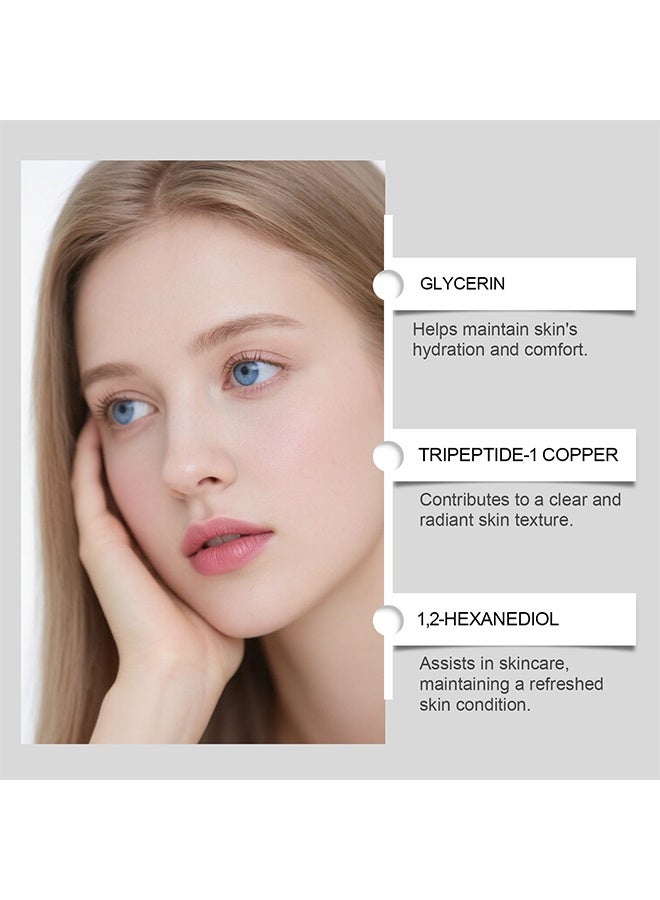Viareline Copper Peptide 1% GHK-Cu Serum， Ageless Radiance for Face, Body & Hair | Peptide-Powered Firming & Hydrating Serum 30ml - Image 2