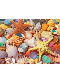 WHITE MOUNTAIN Puzzles Beach Shells 500 Piece Jigsaw Puzzle  - Image 1