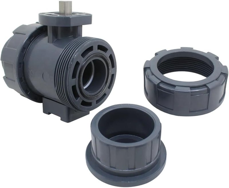 DN32 UPVC Pneumatic Actuator Electric Ball Valve For 1 Pipeline Plastic Globe Valve - Image 3