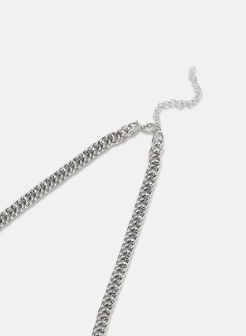 SOHI Chainlink Pin Artificial Necklace Jewellery