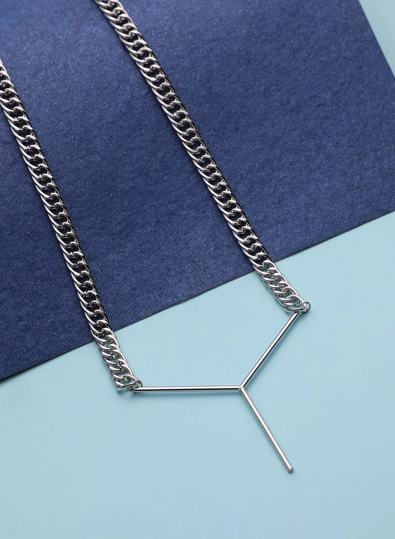 SOHI Chainlink Pin Artificial Necklace Jewellery