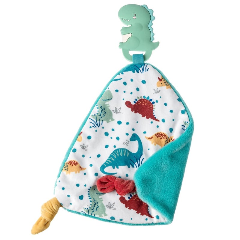 Mary Meyer Chewy Crew Soothing Baby Teether Lovey 10Inches Pebblesaurus Dinosaur - Image 1