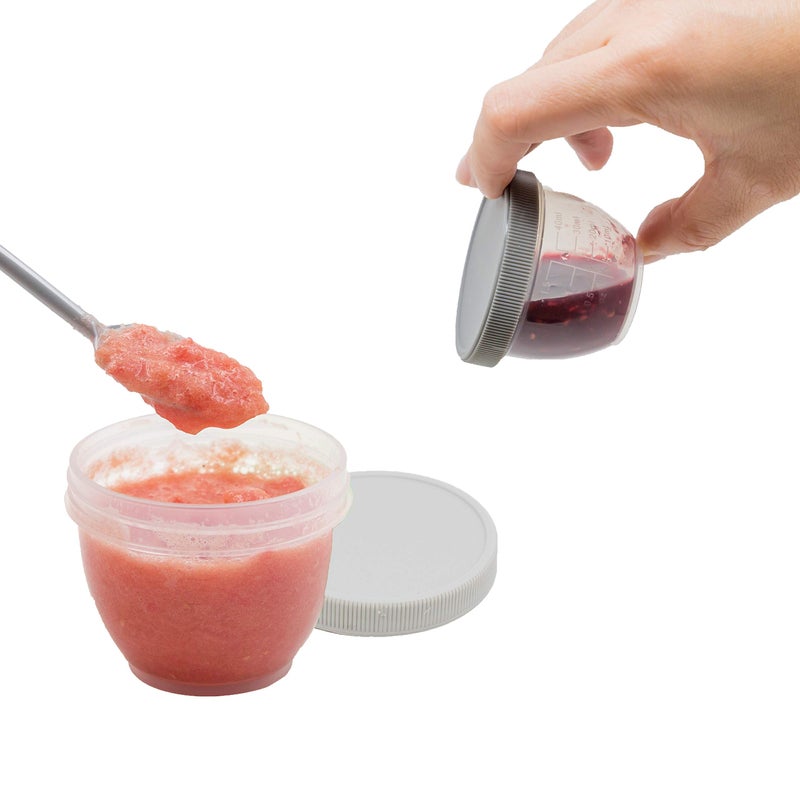 Youngever 18 Sets Baby Food Storage, 2 Ounce Plastic Baby Food Containers with Lids and Labels (Urban Colors) - Image 3