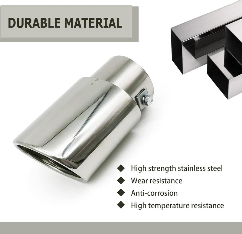 RBOKO Adjustable Stainless Steel Car Exhaust Tip - Image 4