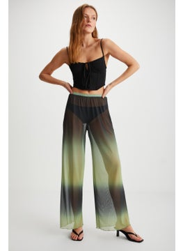 GRIMELANGE Arista Women Summer Tulle Black - Green Pants  - Image 2
