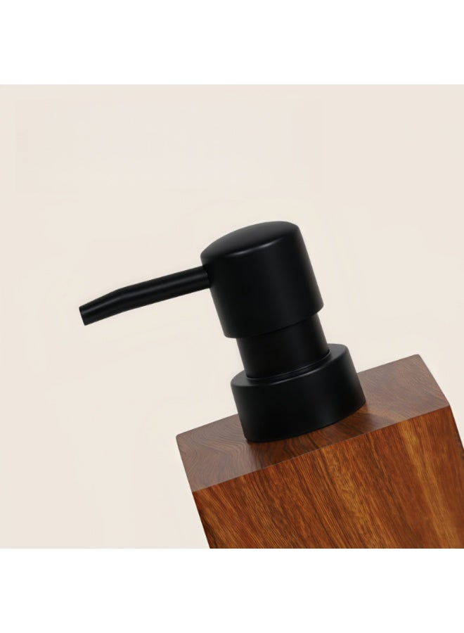 FUKE Soap Dispenser Resin Lotion Jars Push-Type Dispensing Bottles Hand Wash  Shower Gel Bathroom Kitchen Refillable Bottle - Image 4