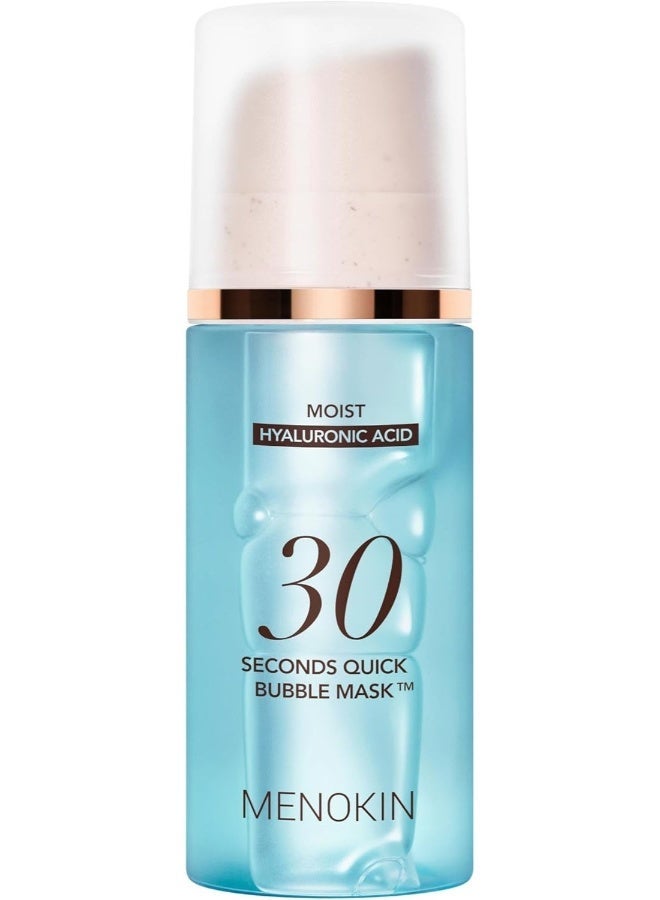 MENOKIN 30 Seconds Quick Bubble Mask(MOIST), Hydrating Korean Facial Mask, 8 types-Hyaluronic acid,Moisturizing,Easy-to Use,Glass Skin,3.21 fl.oz - Image 1