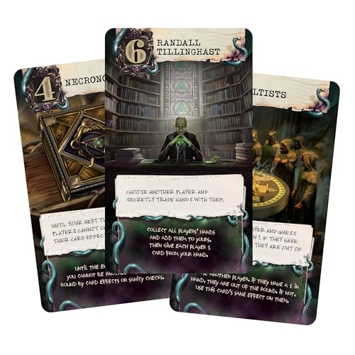 Asmodee Arkham Horror: Lovecraft Letter Card Game - Strategy Game Based on Award-Winning Love Letter, Suspenseful Deduction Game for Kids & Adults, Ages 14+, 2-6 Players, 20 Min Playtime, Made by Z-Man Games - Image 3