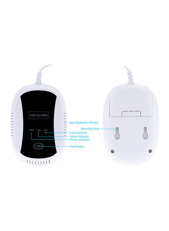 NIBEMINENT Natural Gas Leakage Alarm Detector Sensor White  - Image 3