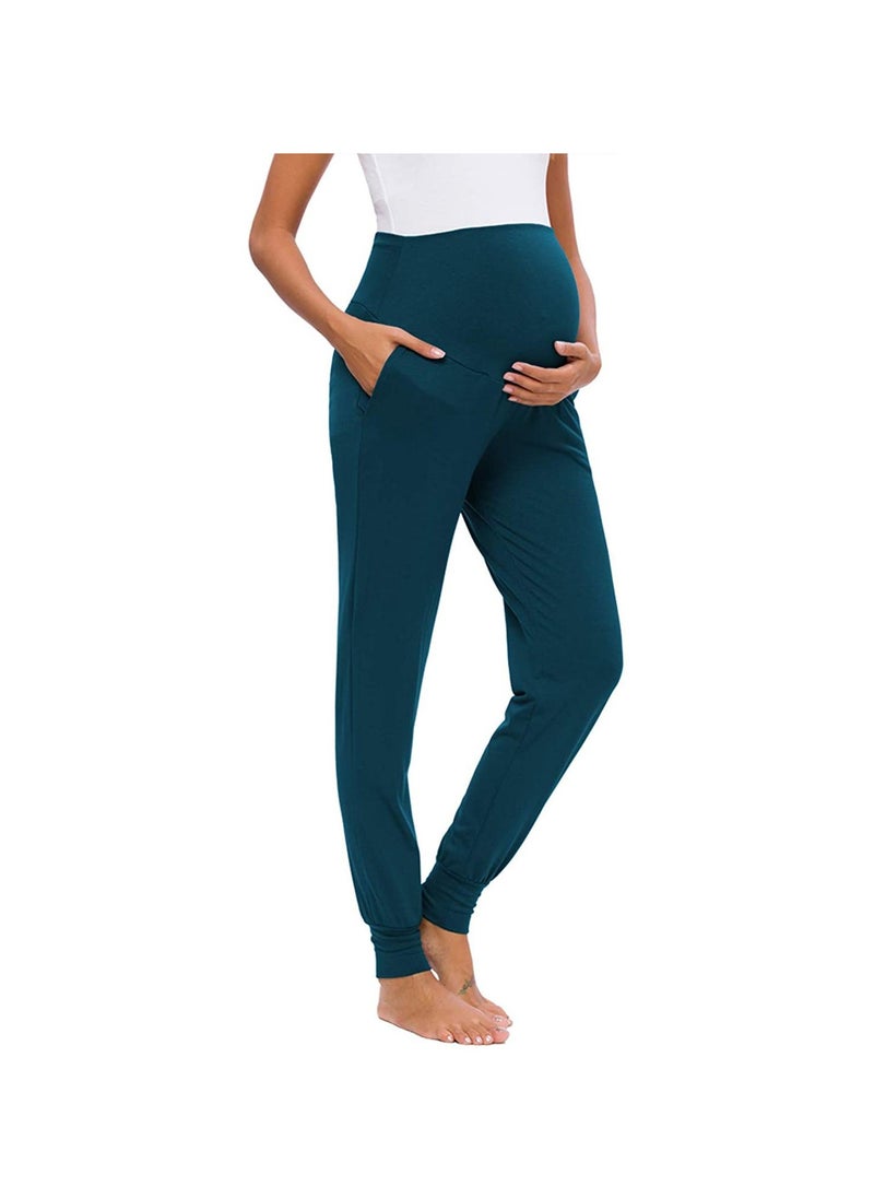 Generic - Women's Maternity Pants Over Belly Lounge Pajamas Clothes Pregnancy Must Haves Joggers with Pockets - Image 1