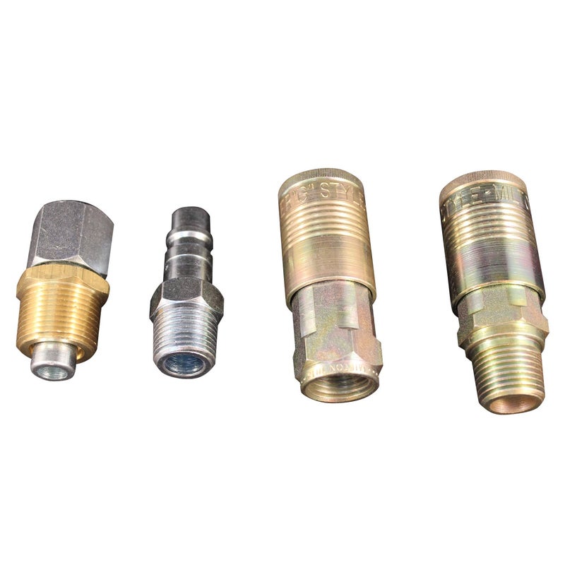 Milton (S-224) G-Style Coupler, Plug and Air hose Reducer Bushing Kit – 5 Pieces