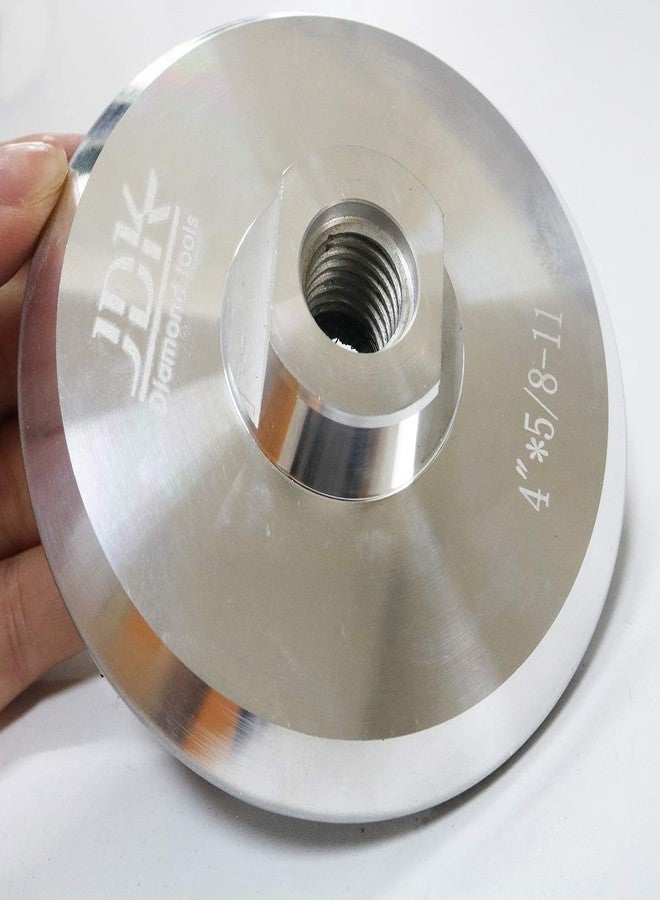 JDK 4 Inch Aluminium Backing JDK061004R Hook and Loop Pad with 5/8''-11 Arbor - Image 3
